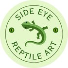 Side Eye Reptile Art